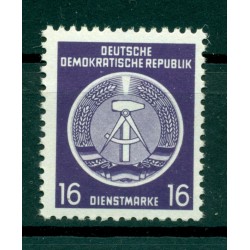 Germany - GDR 1954 - Y & T n. 7 official stamps - Coats of arms (Michel n. 7 x)