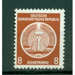 Allemagne - RDA 1954 - Y & T n. 3 timbres de service - Armoiries (Michel n. 3 x)