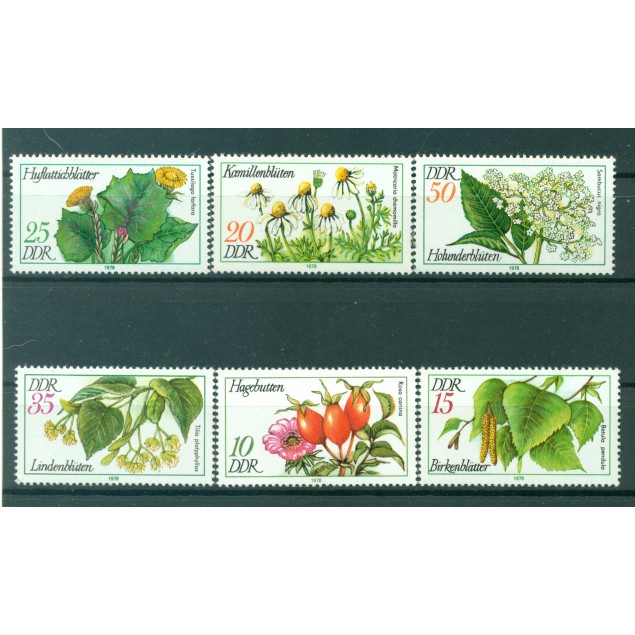 Allemagne - RDA 1978 - Y & T n. 1957/62 - Flore (Michel n. 2287/92)