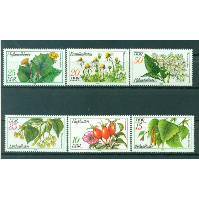 Germania - RDT 1978 - Y& T n. 1957/62 - Flora (Michel n. 2287/92)