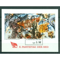 Allemagne - RDA 1981 - Y & T feuillet n. 61 - Parti socialiste unifié d'Allemagne (Michel n. 63)