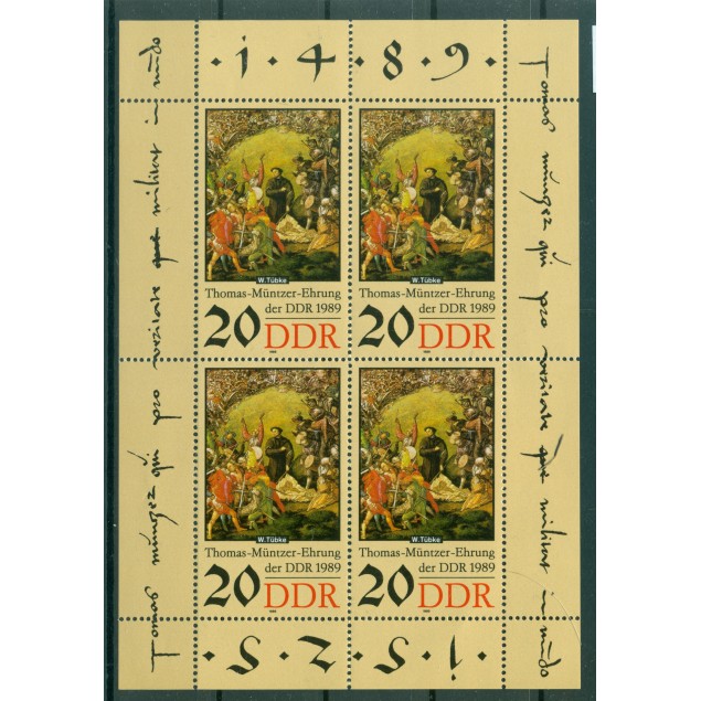 Germania - RDT 1989 - Y & T n. 2876 - Thomas Müntzer (Michel n. 3271)