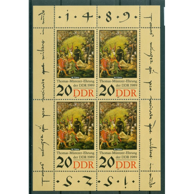 Germania - RDT 1989 - Y & T n. 2876 - Thomas Müntzer (Michel n. 3271)