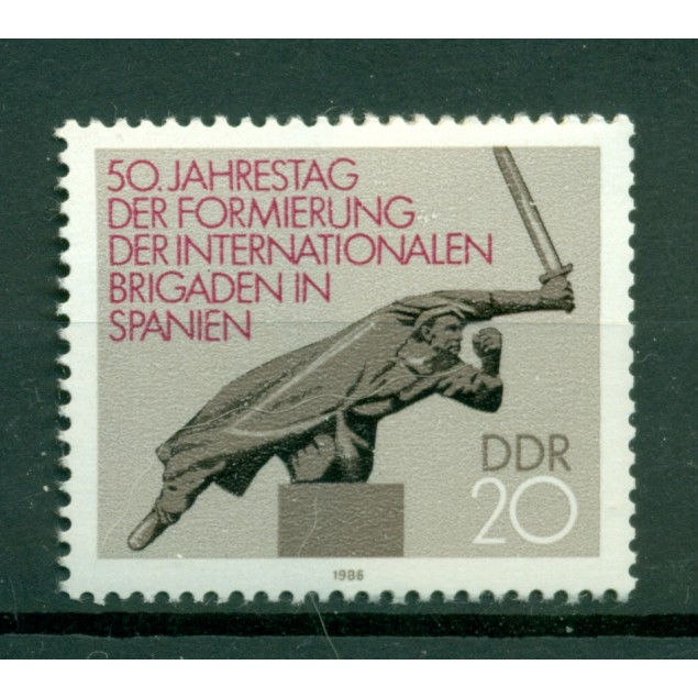 Allemagne - RDA 1986 - Y & T n. 2671 - Brigades internationales (Michel n. 3050)