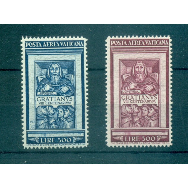 Vatican 1951 - Y & T. n. 20/21 poste aérienne - Moine Gratien