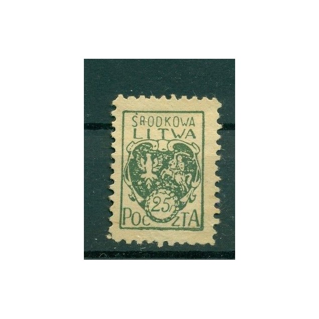 Russia - République Lituanie centrale 1921 - Michel n. 20 A - Serie courante *