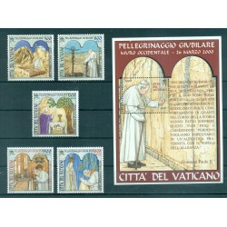 Vatican 1989 - Mi. n. 988/992 - "Viaggi del Papa" John Paul II