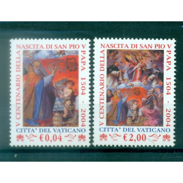 Vatican 2004 - Mi. n. 1482/1483 - Saint Pape Pius V