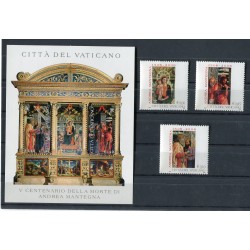 Vatican 2006 - Mi. n. 1548/1550 + BL 27 - "Andrea Mantegna"
