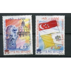 Vatican 2006 - Mi. n. 1569/1570 - Relations diplomatiques avec Singapour