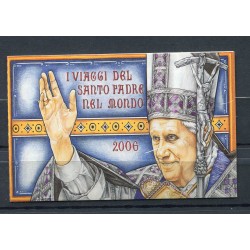 Vatican 2007 - Mi. n. 1596 MH - "Viaggi del Papa" Benoît XVI