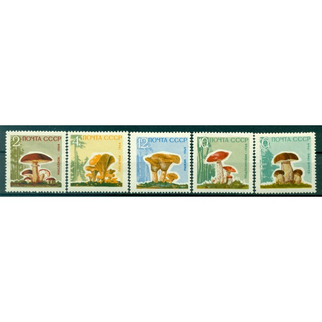 USSR 1964 - Y & T n. 2880/84 -  Mushrooms
