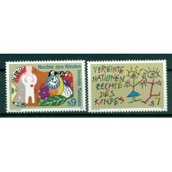 Nations Unies Vienne 1991 - Y & T n. 125/26 -  Le Droits de l'Enfant