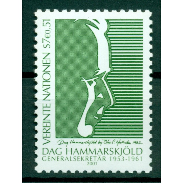 United Nations Vienna 2001 - Y & T n. 356 - Dag Hammarskjöld