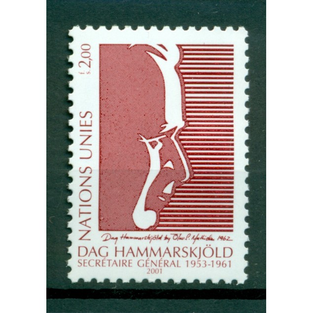 Nazioni Unite Ginevra 2001 - Y & T n. 438 - Dag Hammarskjöld