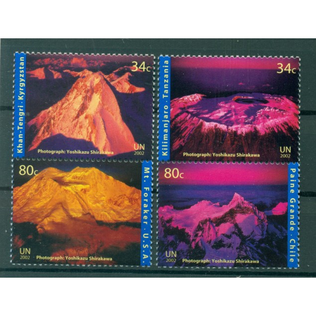 United Nations New York 2002 - Y & T n. 878/81 - International Year of Mountains