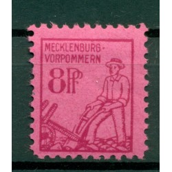 Meclemburgo-Pomerania Anteriore 1945-46 - Michel n. 11 x a - Serie ordinaria (Y & T n. 5)