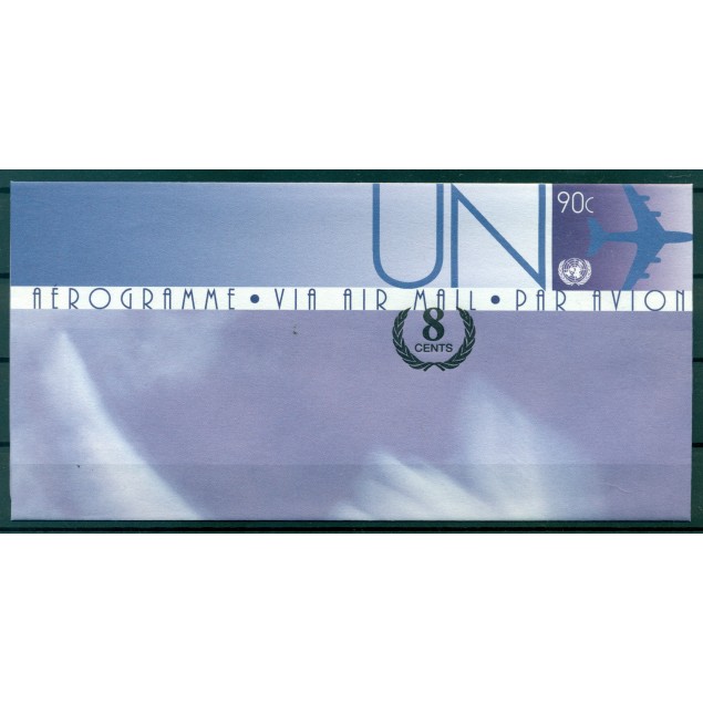 Nazioni Unite New York 2009 - Posta aerea. Intero postale 90 centesimi