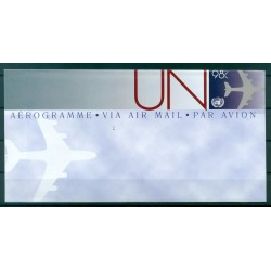 Nations Unies New York  2010 - Poste aérienne. Entier postal 98 centimes