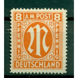Allemagne - Allemagne Bizone 1945 - Y & T n. 6b - Série courante (Michel n. 14)