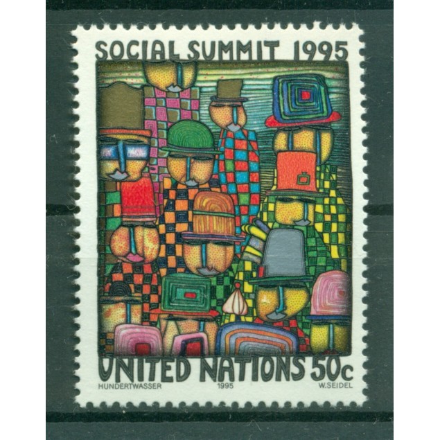 Nations Unies  New York 1995 - Y & T n. 668  -  Sommet Social 1995 (Michel n. 680)