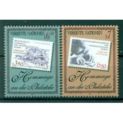 Nations Unies Vienne 1997 - Y & T n. 255/56 -  Hommage à la philatélie (Michel n. 236/37)