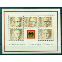 Allemagne 1982 - Michel feuillet n. 18 - Présidents de la République Fédérale Allemande (Y & T n. 17)