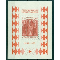 Monaco 1973 - Y & T  sheet n. 7 - Monaco Red Cross