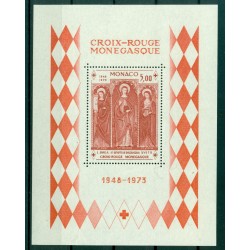 Monaco 1975 - Y & T  feuillet n. 7 - Croix-Rouge monégasque
