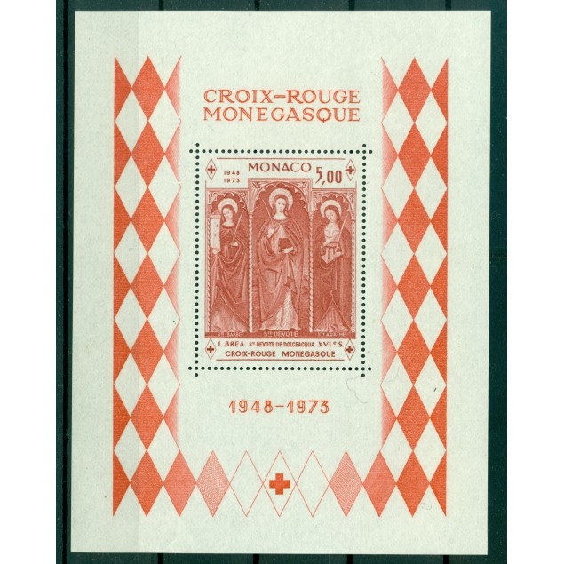 Monaco 1975 - Y & T  sheet n. 7 - Monaco Red Cross