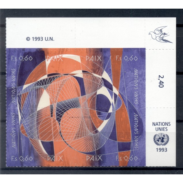 United Nations Geneva 1993 - Y & T n. 255/58 - Peace International Day  (Michel n. 235/38)