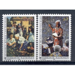 Nations Unies  Vienne 1993 - Y & T n. 157/58  -  Veillir active et respecté (Michel n. 141/42)