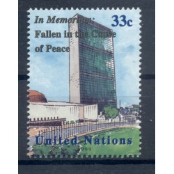 Nations Unies New York 1999 - Y & T n. 811 - In Memoriam: morts en service de la Paix (Michel n. 826)