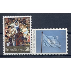Nazioni Unite New York 1991- Y & T n. 595/96 - Serie ordinaria (Michel n. 619/20)
