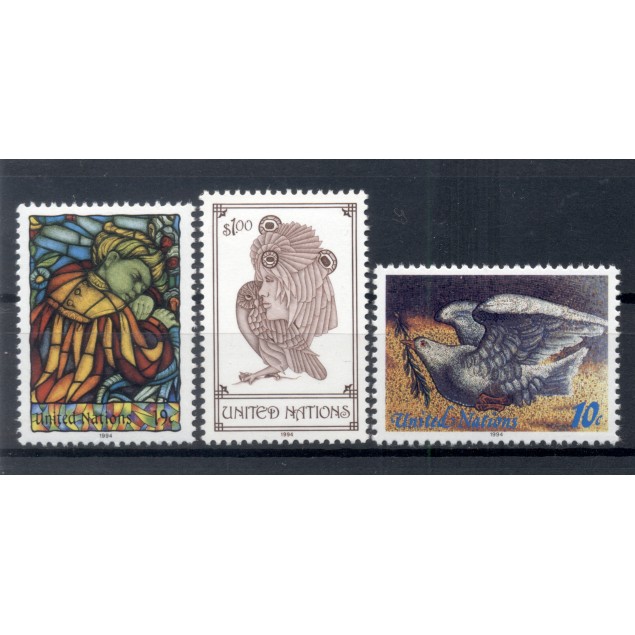 Nations Unies New York 1994 - Y & T n. 656/58 - Série courante (Michel n. 668/70)