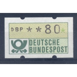 Germania 1981 - Michel n. 1.1.h.u - Francobollo automatico 80 pf. (Y & T n. 1)
