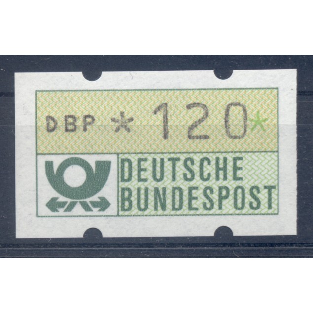 Allemagne  1981 - Michel n. 1.1.h.u - Timbre de distributeur 120 pf. (Y & T n. 1)