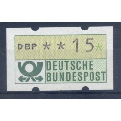 Allemagne  1981 - Michel n. 1.1.h.u - Timbre de distributeur 15 pf. (Y & T n. 1)
