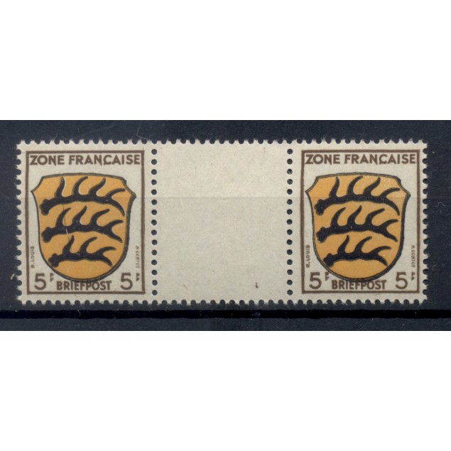 Germany - French Occupation 1945 - Michel n. 3 a w - Coats of arms (Y & T n. 3)