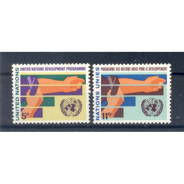 Nations Unies New York 1967 - Michel n. 174/75 - Programme pour le developpement