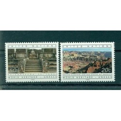 Nations Unies New York 1984 - Y & T n. 412/13 -  Le Patrimoine Mondial - UNESCO (Michel n. 444/45)