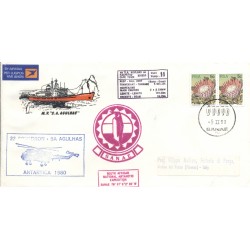 South Africa 1980 - Y & T n. 420 - Cover M.V. "S.A.Agulhas".  SANAE