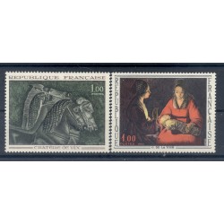 Francia  1966 - Y & T n. 1478/79 - Opere d'arte (Michel n. 1541-52)