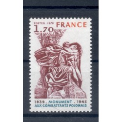 France 1978 - Y & T  n. 2021 - Monument aux Combattants Polonais (Michel n. 2126)