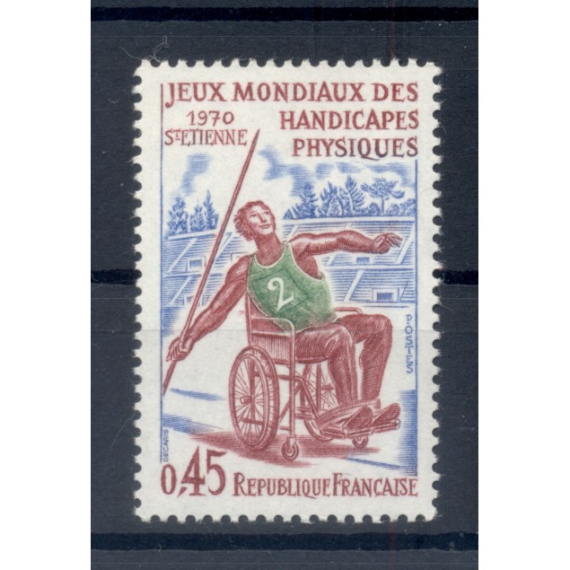 France 1970 - Y & T  n. 1649 - Jeux mondiaux des handicapés physiques (Michel n. 1719)