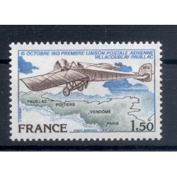 Francia 1978 - Y & T n. 51 posta aerea - Primo collegamento postale tra Villacoublay e Pauillac (Michel n. 2123)