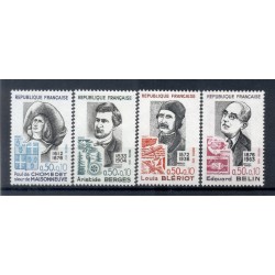 France 1972 - Y & T  n. 1706/09 - Personnages célèbres (Michel n. 1782/83-1799/1800)