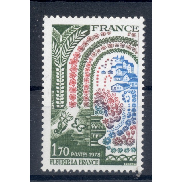 Francia  1978 - Y & T n. 2006 - La Francia fiorita (Michel n. 2095)