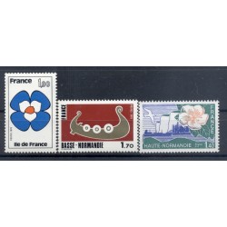 Francia  1978 - Y & T n. 1991/93 - Regioni (Michel n. 2069-76-91)