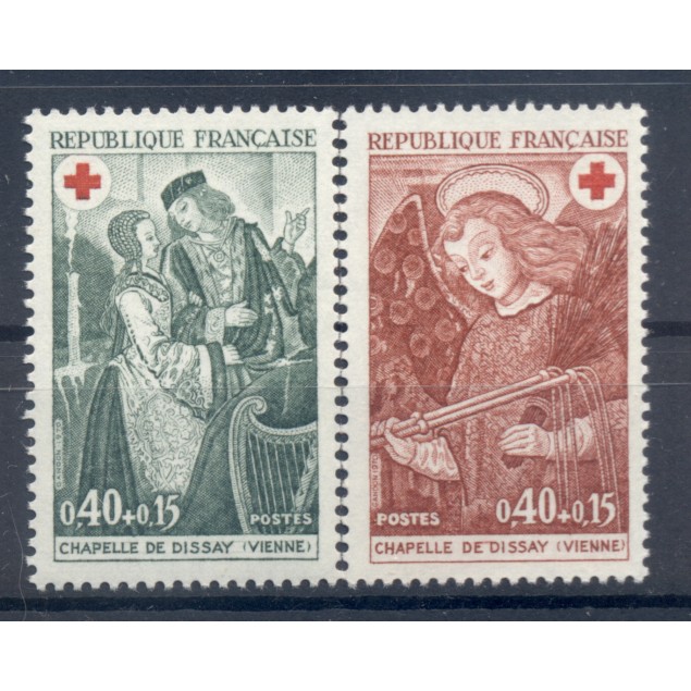 France 1970 - Y & T  n. 1661/62 - Au profit de la Croix-Rouge (Michel n. 1733/34)